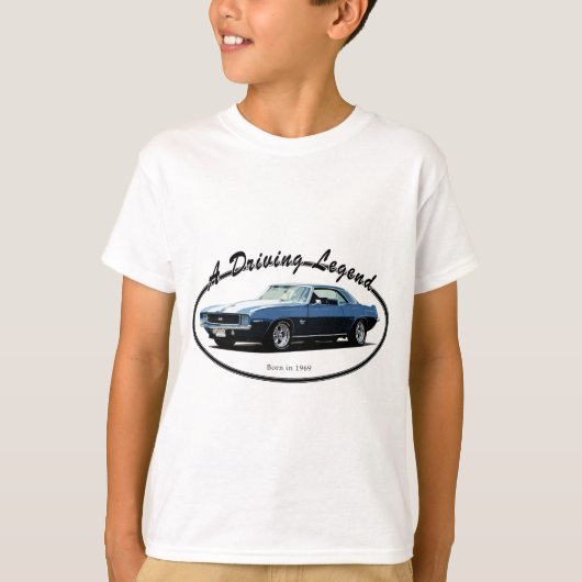 1969 CAMARO YENKO BLUE T-SHIRT (Voorkant)