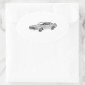 1969 Camaro Z28 Ovale Sticker (Tas)