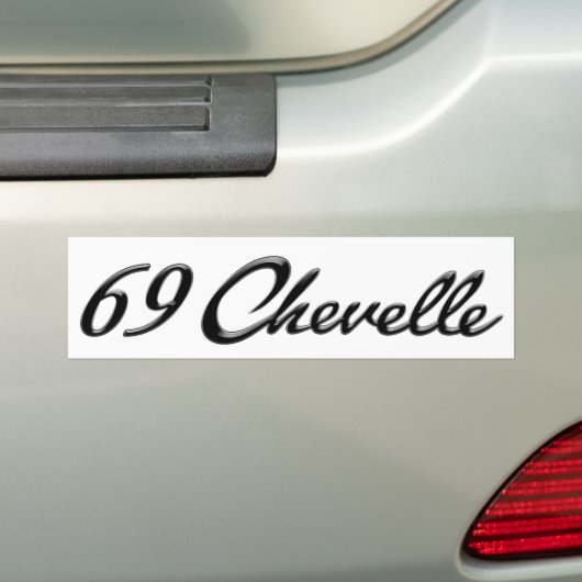 1969 Chevelle bumper sticker (Op auto)