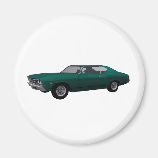 1969 Chevelle SS: Groene finse Magneet (Voorkant)