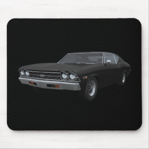 1969 Chevelle SS: zwarte finish: Mousepad Muismat