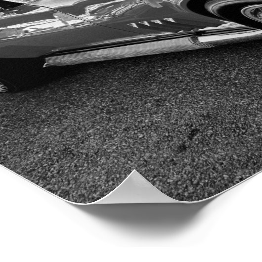 1969 Chevrolet Corvette met bewegingsprestaties En Poster (Hoek)