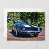 1969 chevy super sport SS Camaro Briefkaart (Voorkant / Achterkant)