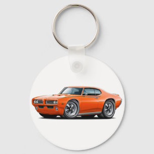 1969 de Oranje Auto van de Rechter GTO Sleutelhanger