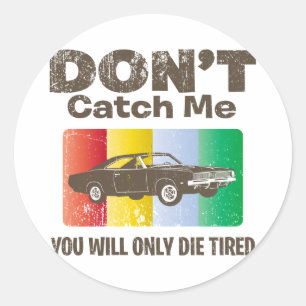 1969 Dodge Hemi-lader Ronde Sticker