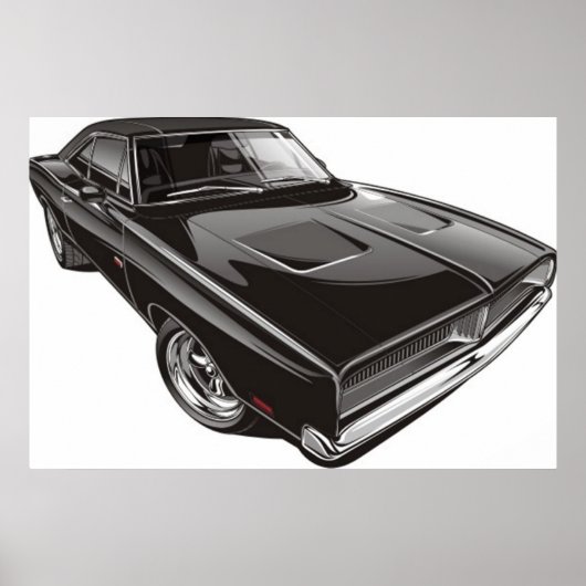 1969 Dodge-Poster Poster (Voorkant)