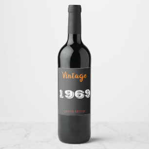 1969 Limited Edition Gift – Retro 57e Wijn Etiket