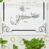 1969 patenttekeningviskeukenhanddoek theedoek (Gevouwen)