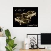 1969 Pontiac Firebird Poster (Thuiskantoor)