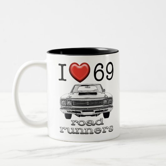 1969 Road Runner Tweekleurige Koffiemok (Links)