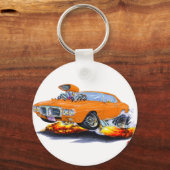 1969 Vuurvogel Oranje auto Sleutelhanger (Voorkant)