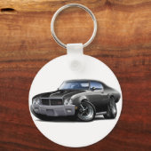 1970-72 Buick GS Black Car Sleutelhanger (Voorkant)