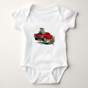 1970-72 Camaro Red-Black Car Romper