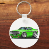 1970-72 Challenger Green Car Sleutelhanger (Voorkant)