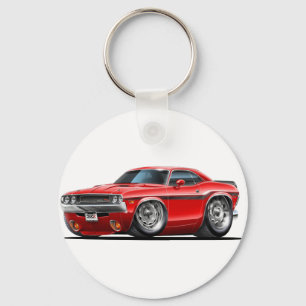 1970-72 Challenger Red Car Sleutelhanger