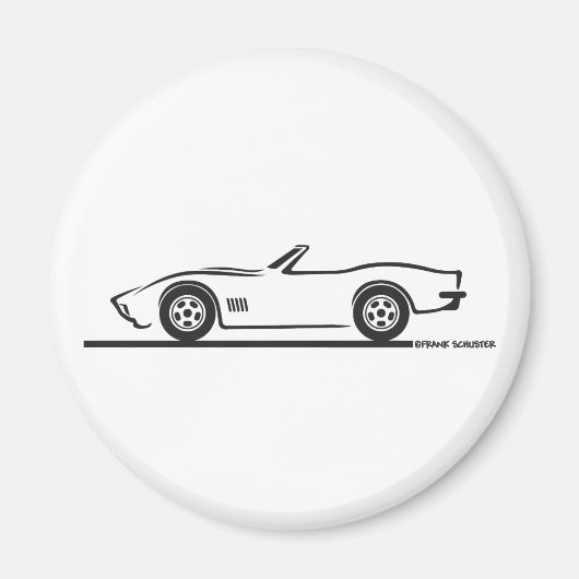 1970-72 Corvette Converteerbaar Magneet (Voorkant)