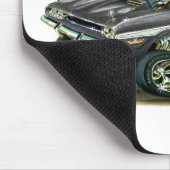 1970-72 Dodge Challenger Black Car Muismat (Hoek)