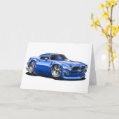 1970/72 trans Am Blauwe Auto Kaart (Gele Bloem)