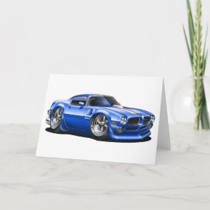 1970/72 trans Am Blauwe Auto Kaart
