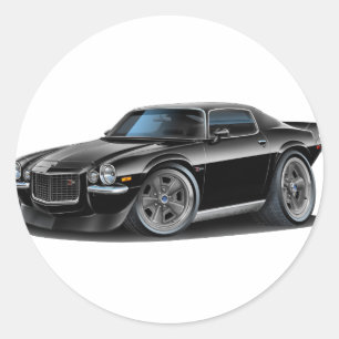 1970-73 Camaro Black Car Ronde Sticker