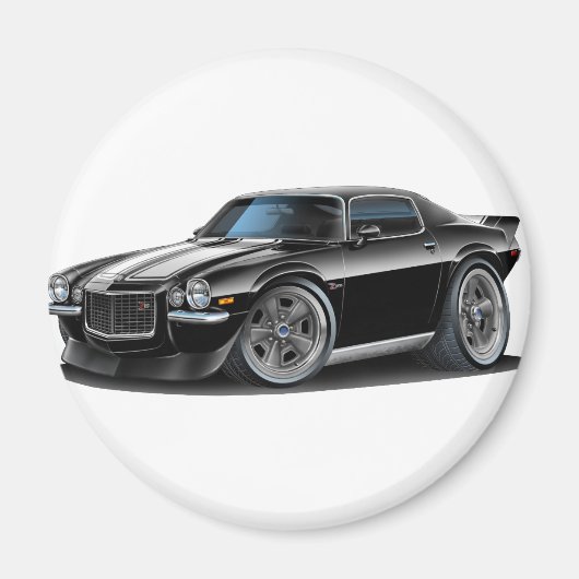 1970-73 Camaro Blk/Wht-auto Magneet (Voorkant)