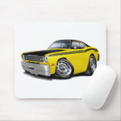 1970-74 Duster 340 Gele auto Muismat (Met muis)