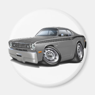 1970-74 Duster Grey-Black Car Magneet