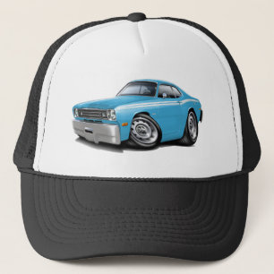 1970-74 Duster Lt Blue-White-auto Trucker Pet