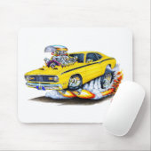 1970-74 Plymouth gele auto Muismat (Met muis)