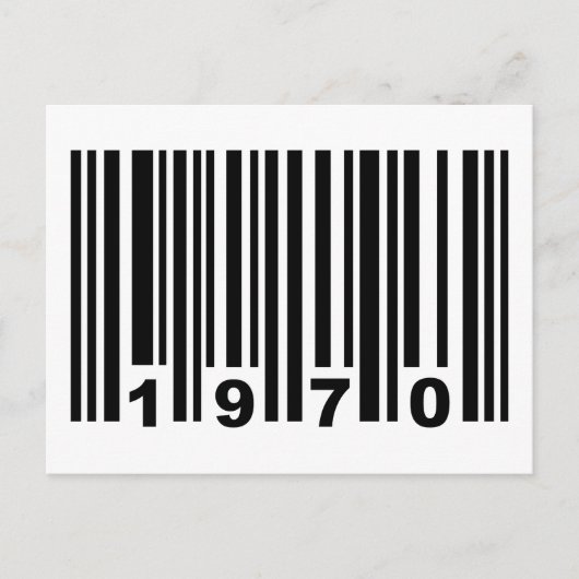 1970 barcode briefkaart (Voorkant)