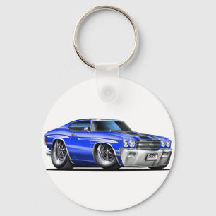 1970 Chevelle Blue-Black Car Sleutelhanger