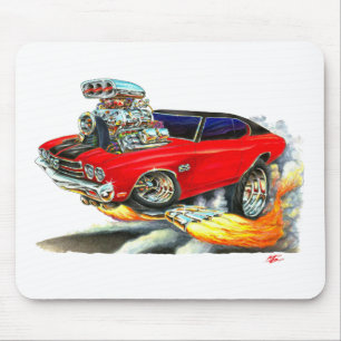 1970 Chevelle Red-Black Top Car Muismat