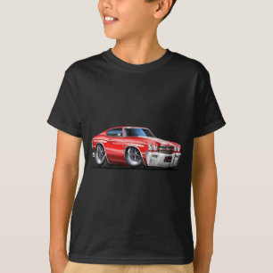1970 Chevelle Rood-Witte auto T-shirt