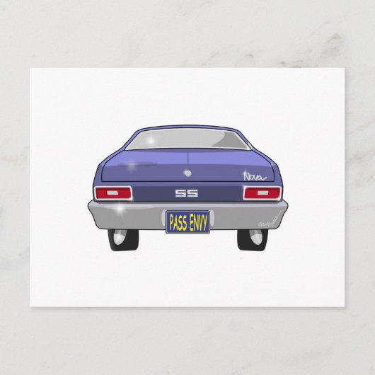 1970 Chevrolet Nova SS Briefkaart (Voorkant)