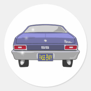 1970 Chevrolet Nova SS Ronde Sticker