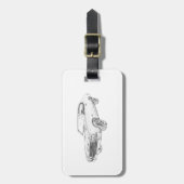 1970 chevy chevelle bagagelabel (Voorkant verticaal)