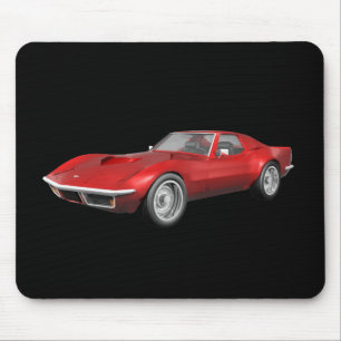1970 Corvette Sportauto: Rode afwerking Muismat