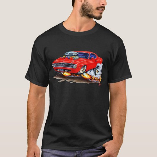 1970 Cuda Red Car T-shirt (Voorkant)