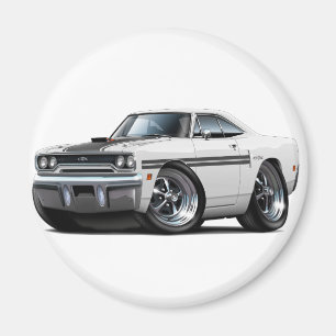 1970 de Auto van de wit-Zwarte van Plymouth GTX Magneet