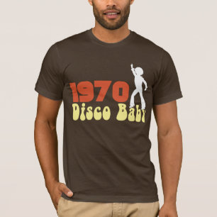 1970 DISCO Baby Grafisch RETRO BIRTHDAY T-shirt