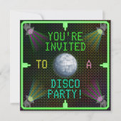 1970 Disco Ball Party Kaart (Voorkant)