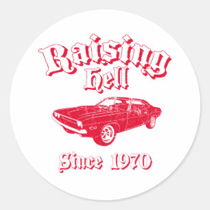 1970 Dodge Challenger Ronde Sticker