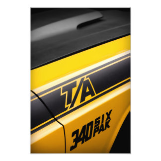 1970 Dodge Challenger T/A 340 Six Pak Foto Afdruk