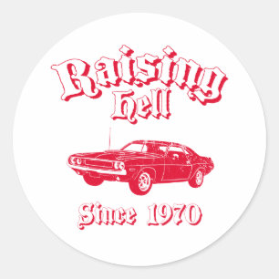 1970 Dodge Hemi Challenger Ronde Sticker