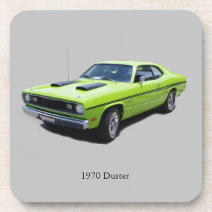 1970 Duster ensemble de 6 dessous de verre