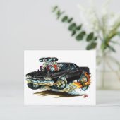 1970 El Camino Black Truck Briefkaart (Staand voorkant)