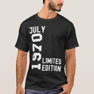 1970 July Happy Birthday Party T-shirt