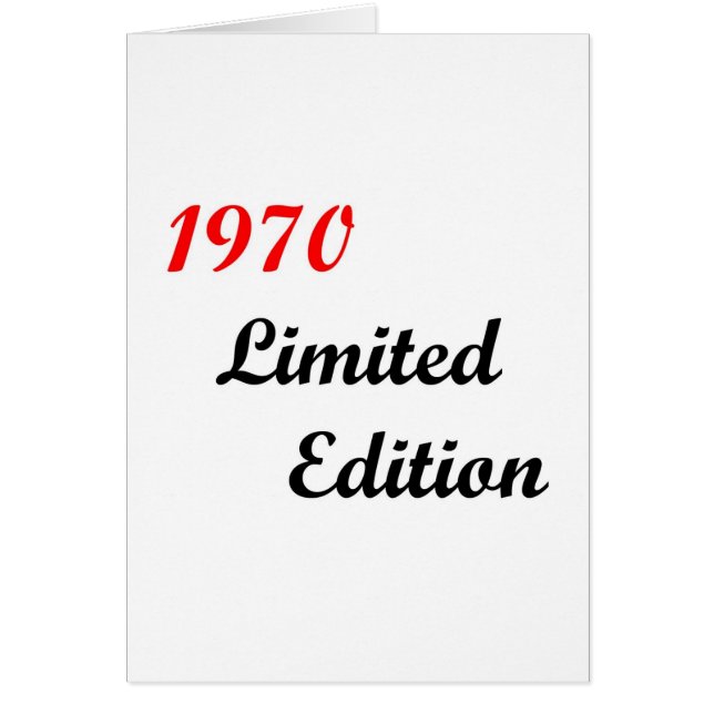 1970 Limited Edition (Voorkant)