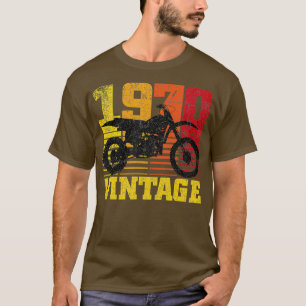 1970 Motocross Dirt Bike 50th Birthday T-shirt