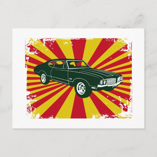 1970 Oldsmobile 442 Briefkaart (Voorkant)